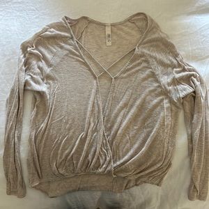 Jolie long sleeve with plunging neckline